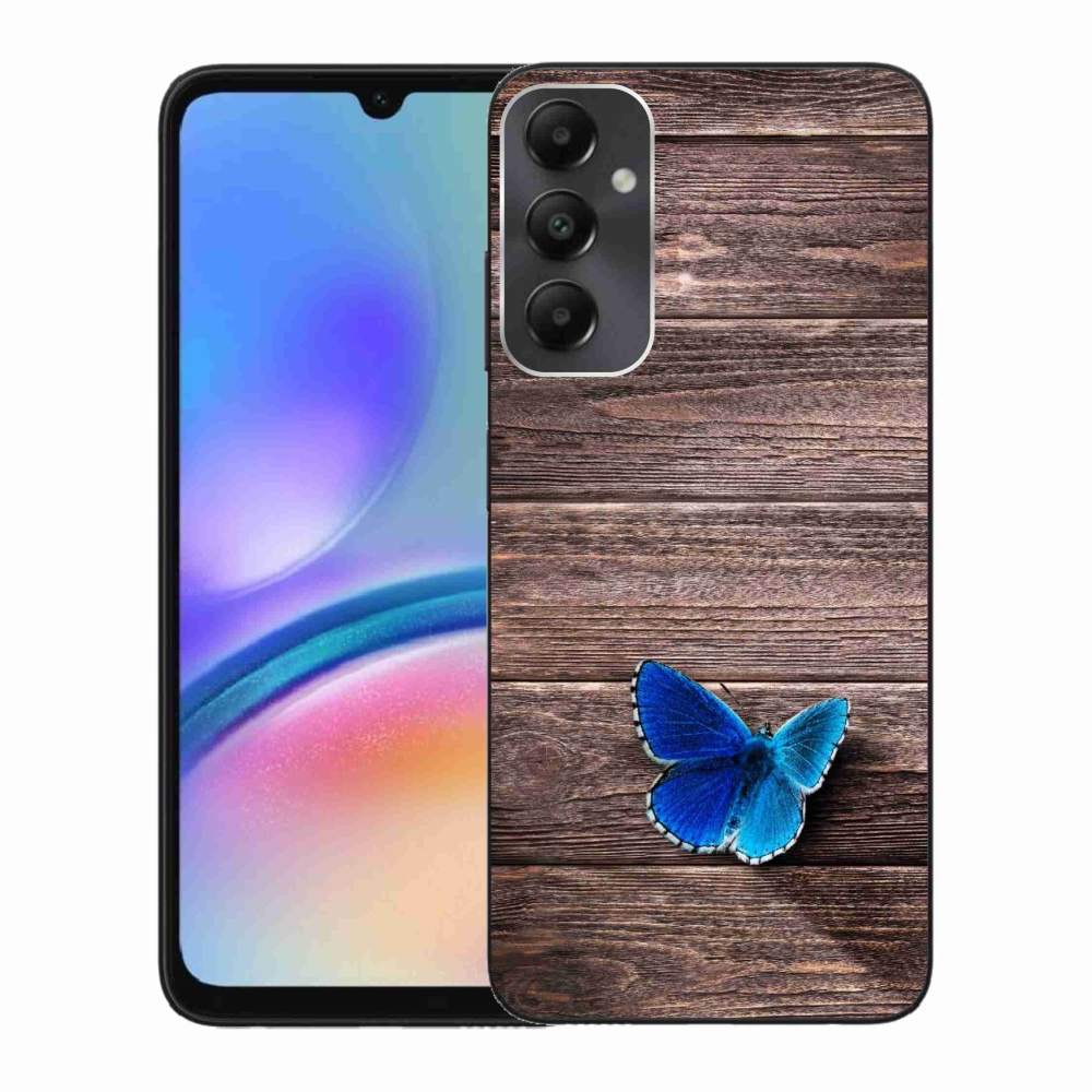 Gél védőhuzat mmCase Samsung Galaxy A05s készülékhez - kék pillangó 1