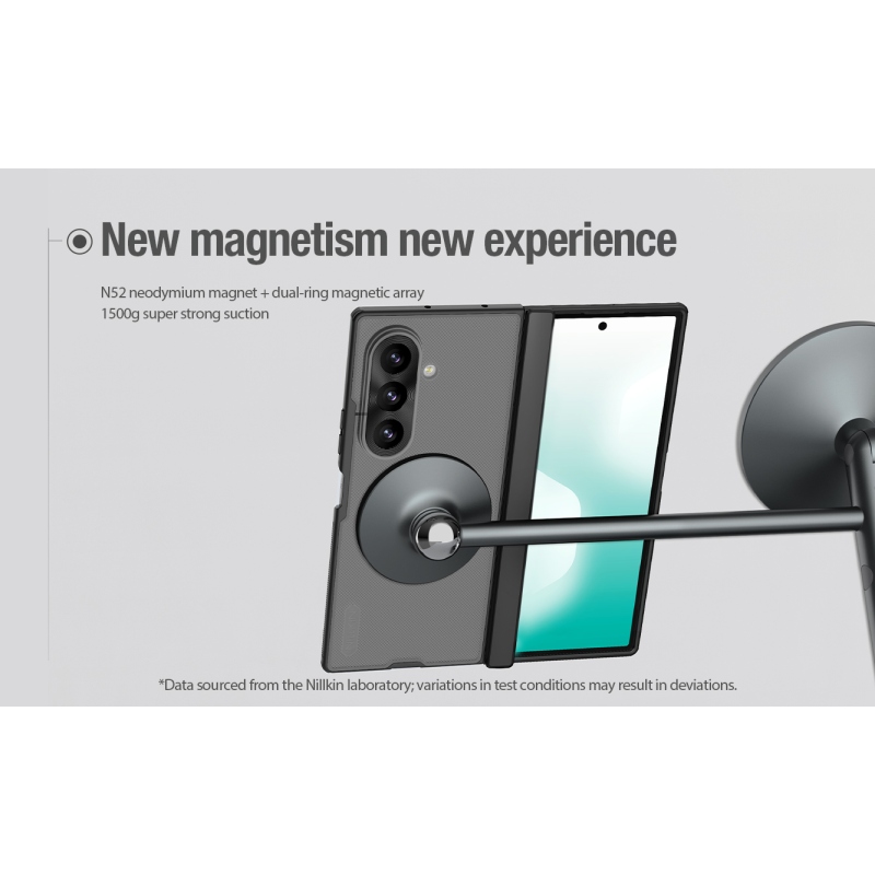 Nillkin Super Frosted FOLD mágneses hátlap a Samsung Galaxy Z Fold 8-hoz, Ultra Black