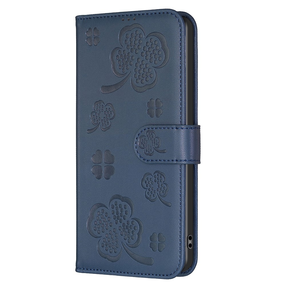Clover könyv tok Samsung Galaxy S25 Edge készülékhez - kék
