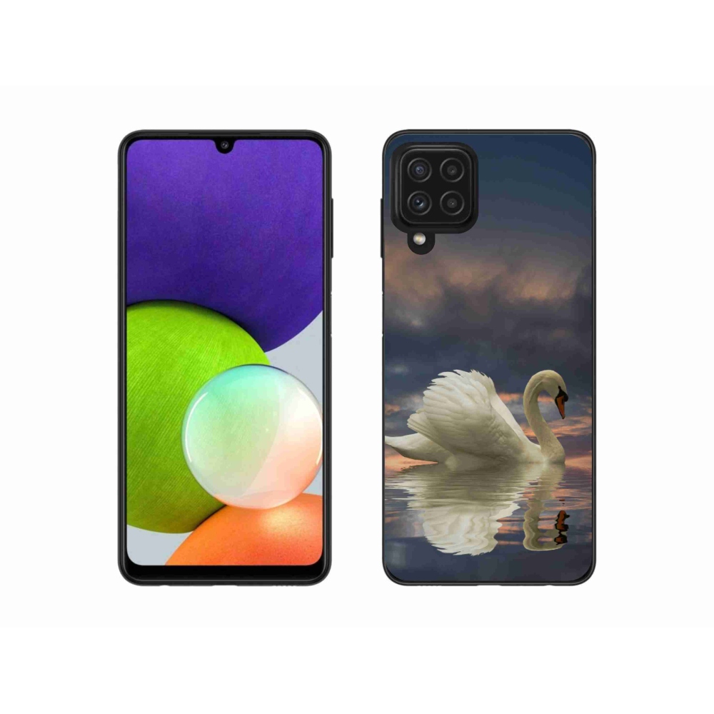 Gél védőhuzat mmCase Samsung Galaxy A22 4G - hattyú