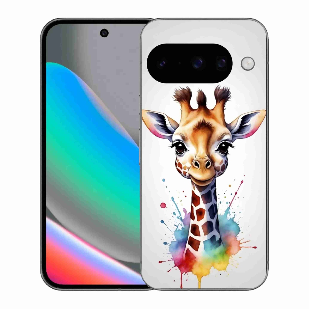 Zselés borítás mmCase a Google Pixel 10 készülékhez - zsiráf 1