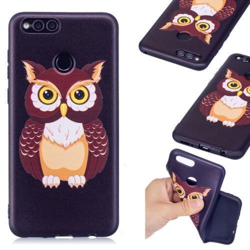 Bossi zselés tok Honor 7X-hez - bagoly