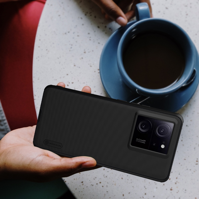 Nillkin Super Frosted PRO hátlap a Xiaomi 13T/13T Pro számára Fekete