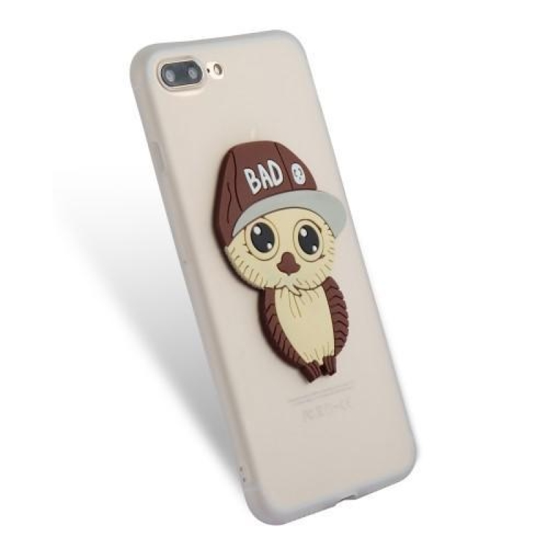 Fiú 3D szilikon tok iPhone 8 Plus és iPhone 7 Plus készülékhez - fehér