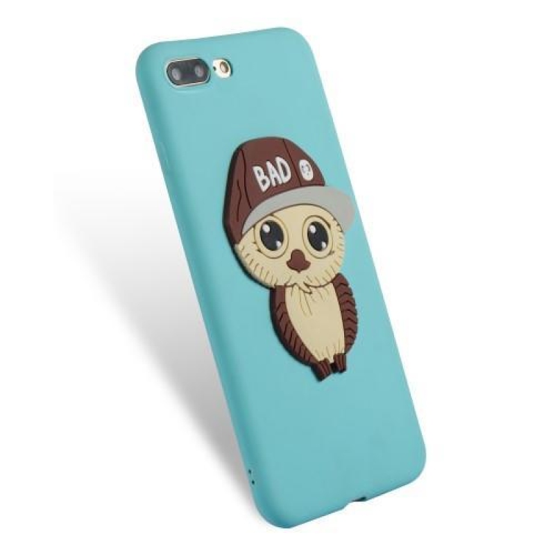 Fiú 3D szilikon tok iPhone 8 Plus és iPhone 7 Plus készülékhez - világoskék színben