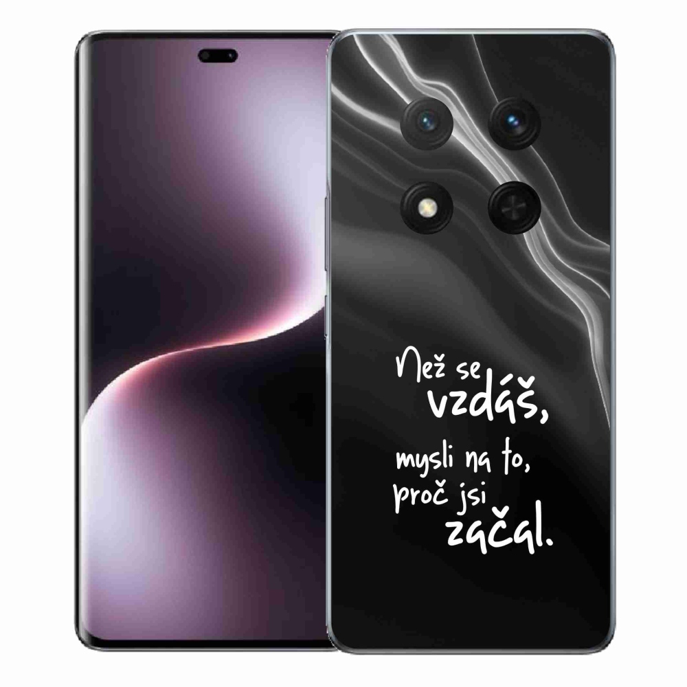 Gél borítás mmCase a Honor Magic 7 Lite 5G készülékhez - Idézet 2 fekete háttér