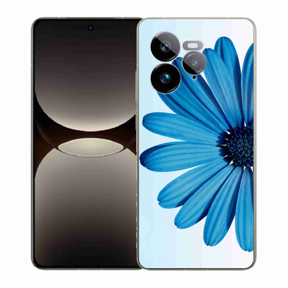 Zselés borítás mmCase a Realme GT 7 Pro 5G készülékhez - kék színű margaréta