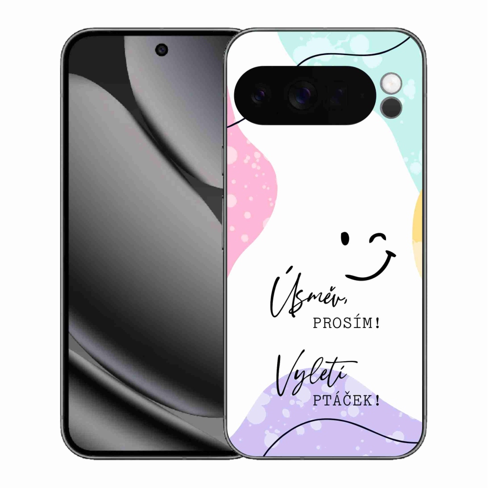 Gél borítás mmCase a Google Pixel 10 Pro XL-hez - vicces szöveg 4 fehér háttérrel