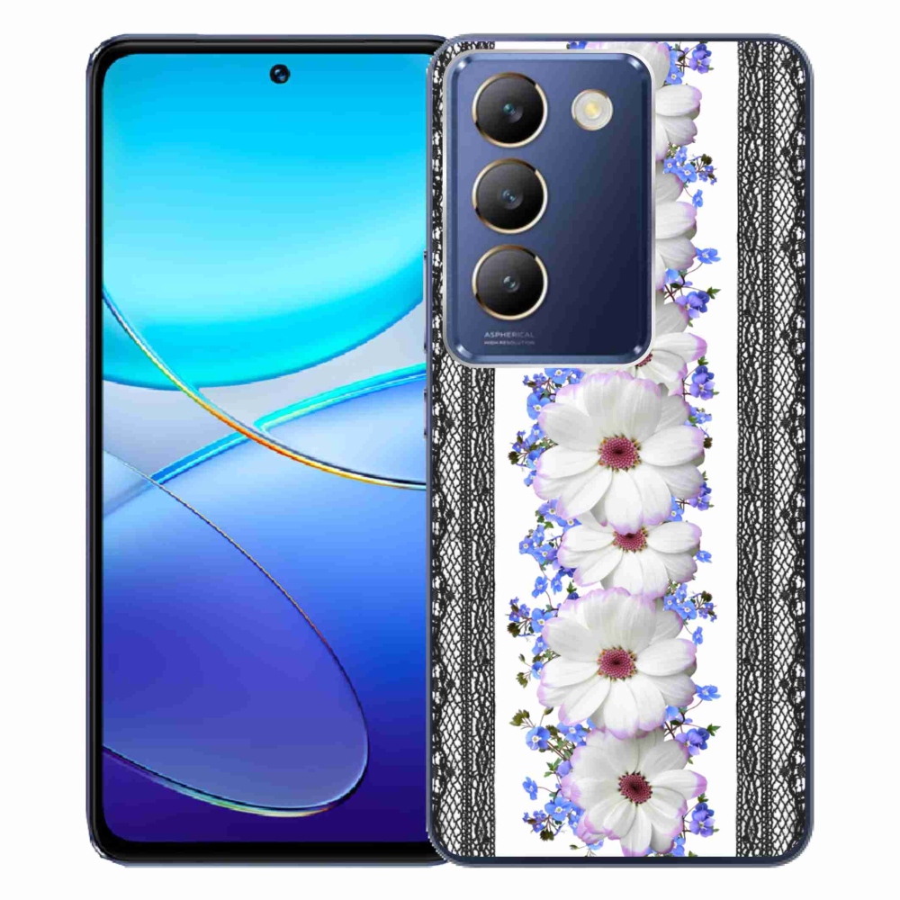 Gél borító mmCase a Vivo V40 SE 4G/5G-hez - virágok 8