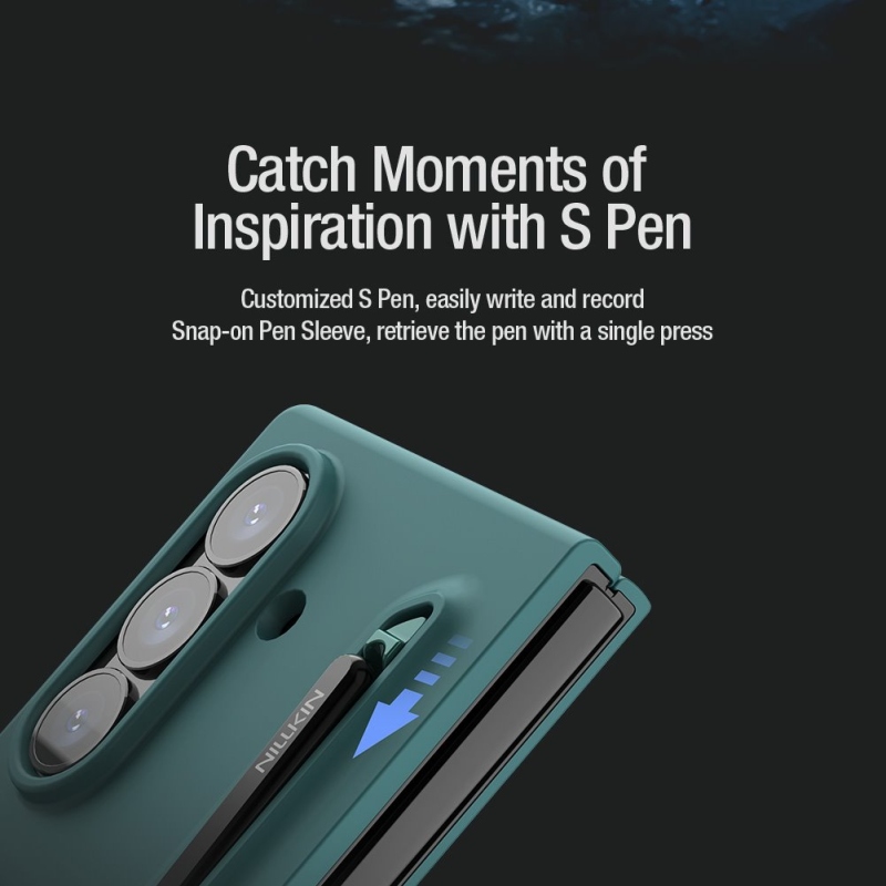 Nillkin Flex Pure Pure Fold Pen Slot Cover for Samsung Galaxy Z Fold 7 fekete