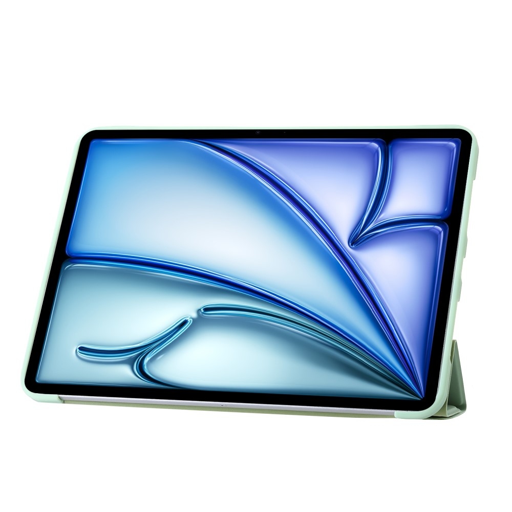 Origamis intelligens pozícionáló tok iPad Air 13 (2024)/(2025) - világoszöld