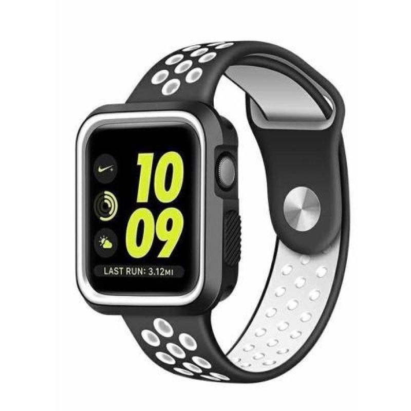 Breat szilikon szíj az Apple Watch 38mm-es órájához - fehér