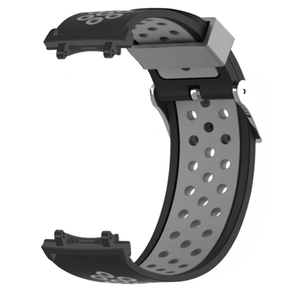 Breath szilikon karkötő az Amazfit T-Rex 3-hoz – fekete/szürke