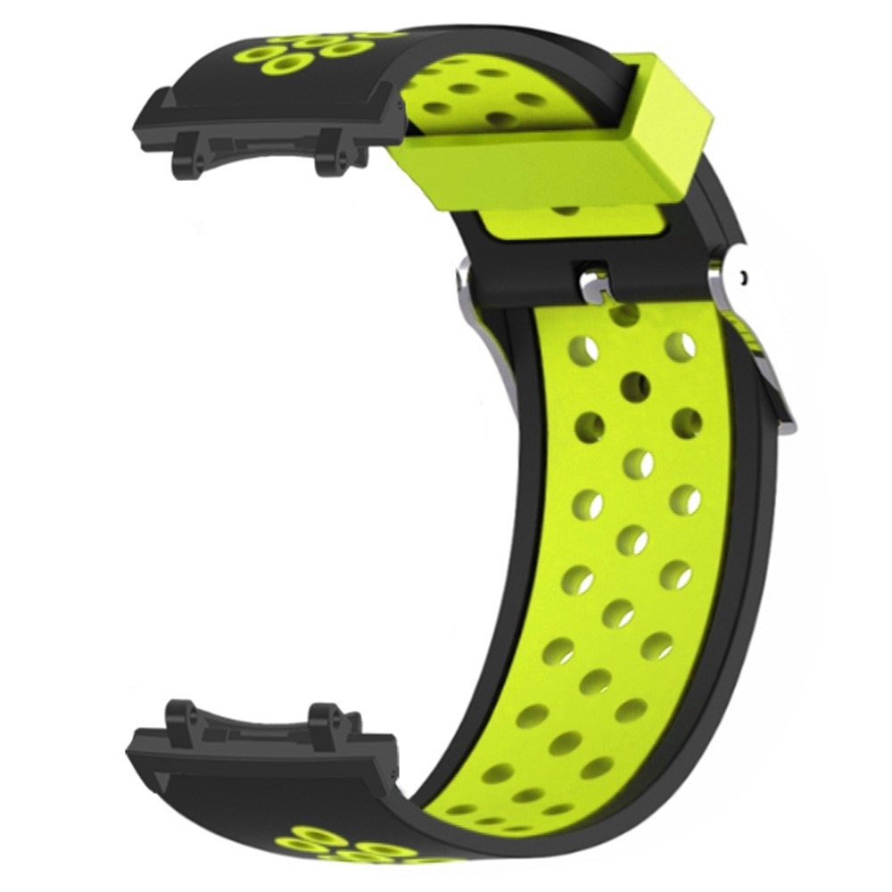 Breath szilikon karkötő az Amazfit T-Rex 3-hoz – fekete/zöld