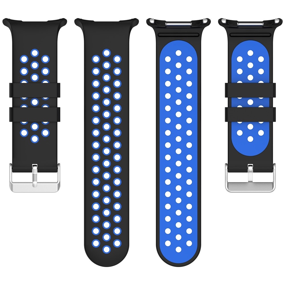 Breath szilikon karkötő a Samsung Galaxy Watch Ultra (2025) 47 mm-es modellhez – fekete/kék
