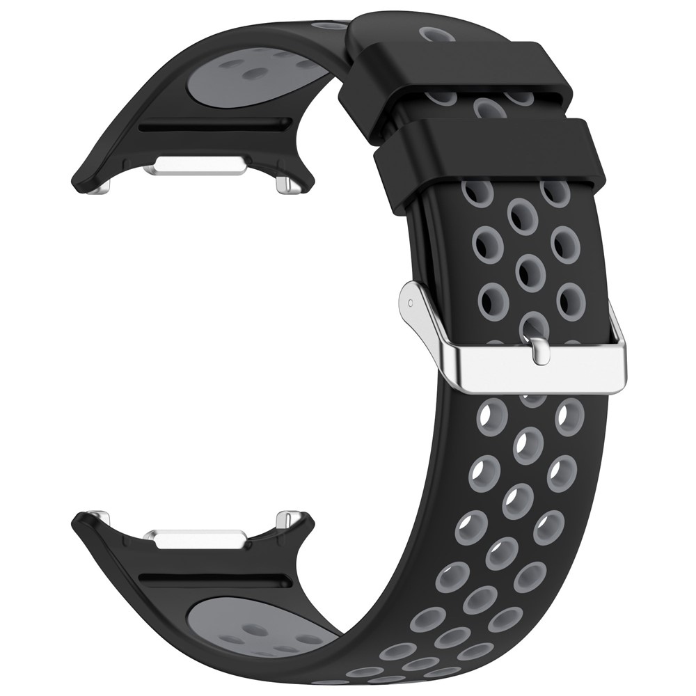 Breath szilikon karkötő a Samsung Galaxy Watch Ultra (2025) 47 mm-es modellhez – fekete/szürke