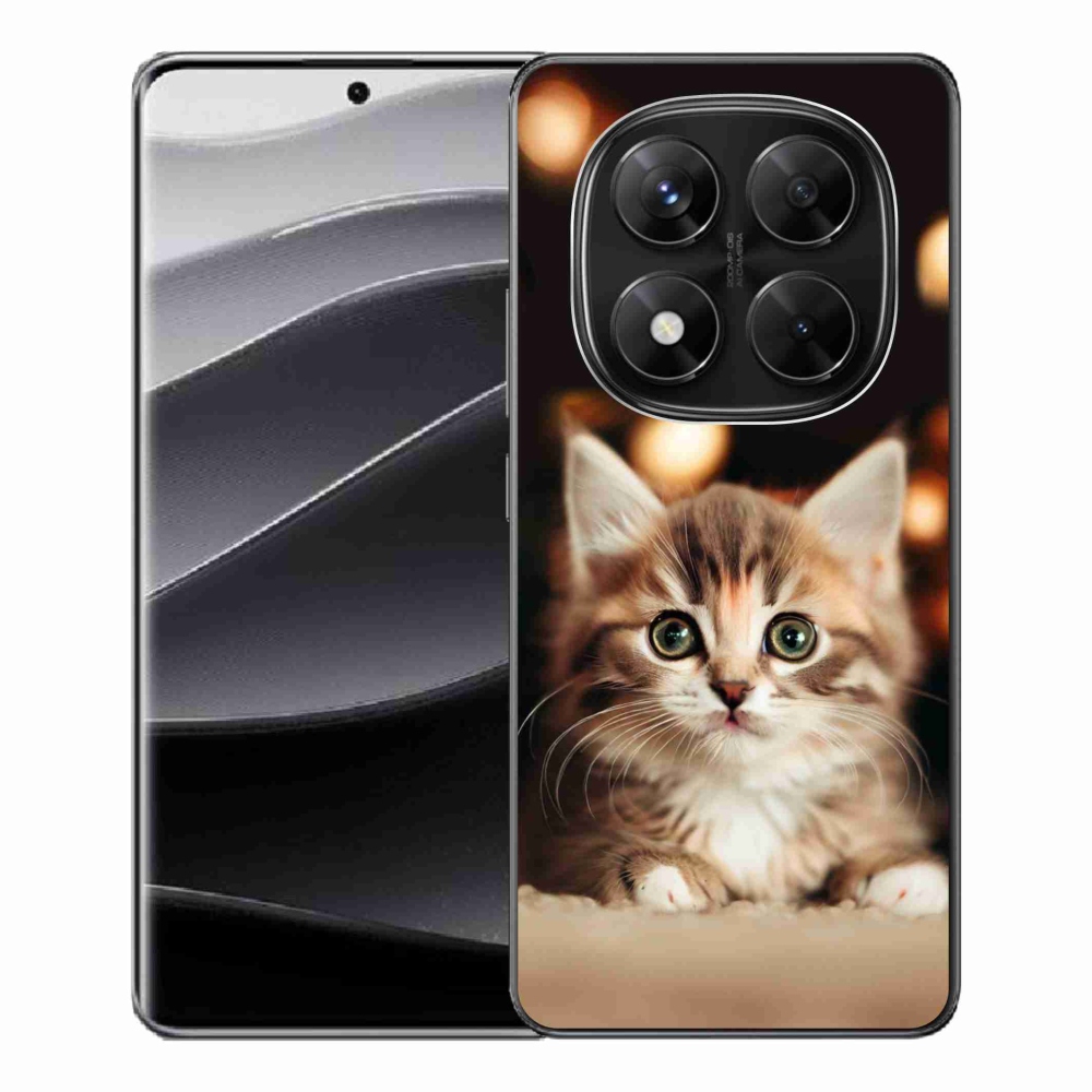 Gél borítás mmCase a Xiaomi Redmi Note 14 Pro 5G/Poco X7 5G számára - aranyos cica 2