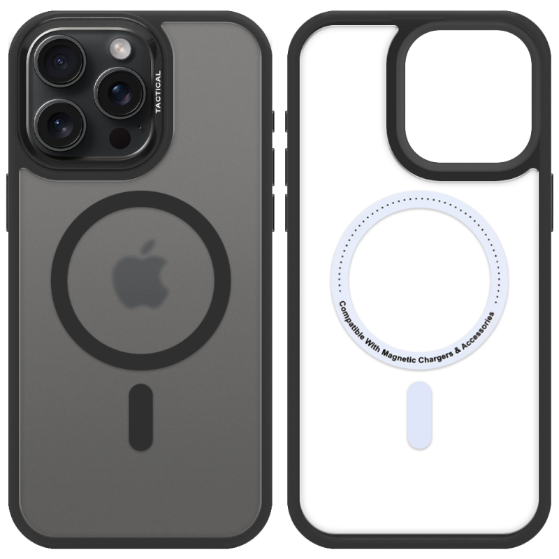 Tactical MagForce Hyperstealth 3.0 tok az Apple iPhone 15 Pro Max készülékhez, Asphalt színben
