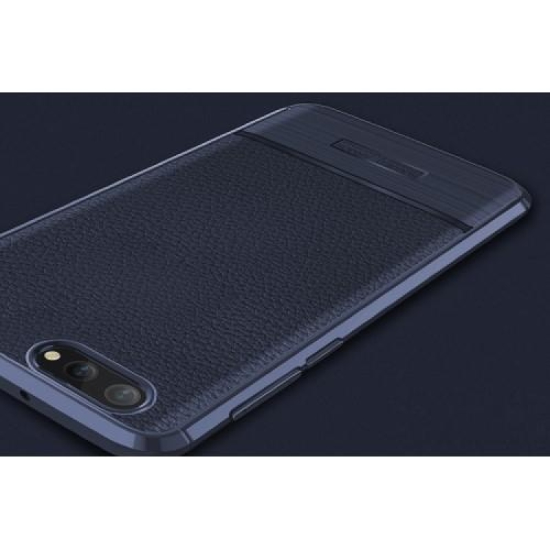 Ecsettel elegáns zselés tok csiszolással a Honor View 10-re - piros színben