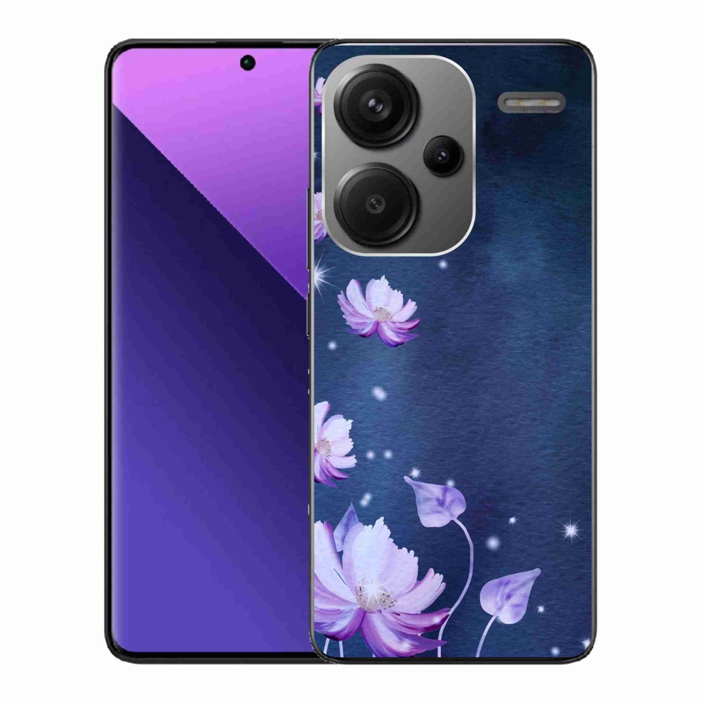 Gél tok mmCase a Xiaomi Redmi Note 13 Pro+ 5G számára - hulló virágok