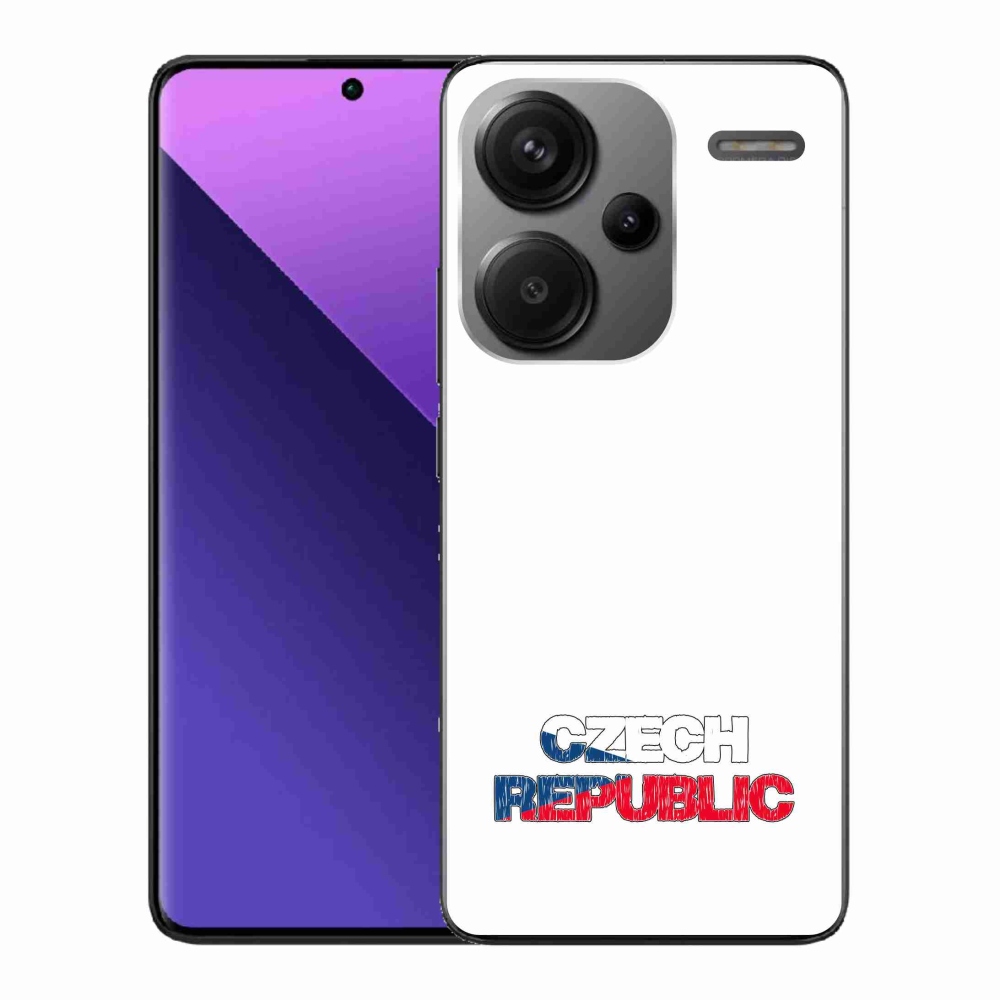Gél borítás mmCase a Xiaomi Redmi Note 13 Pro+ 5G - Csehország fehér háttérhez
