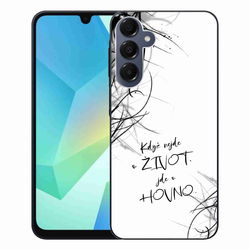 Gél borító mmCase Samsung Galaxy A16 4G/5G - vicces szöveg 16 fehér háttér