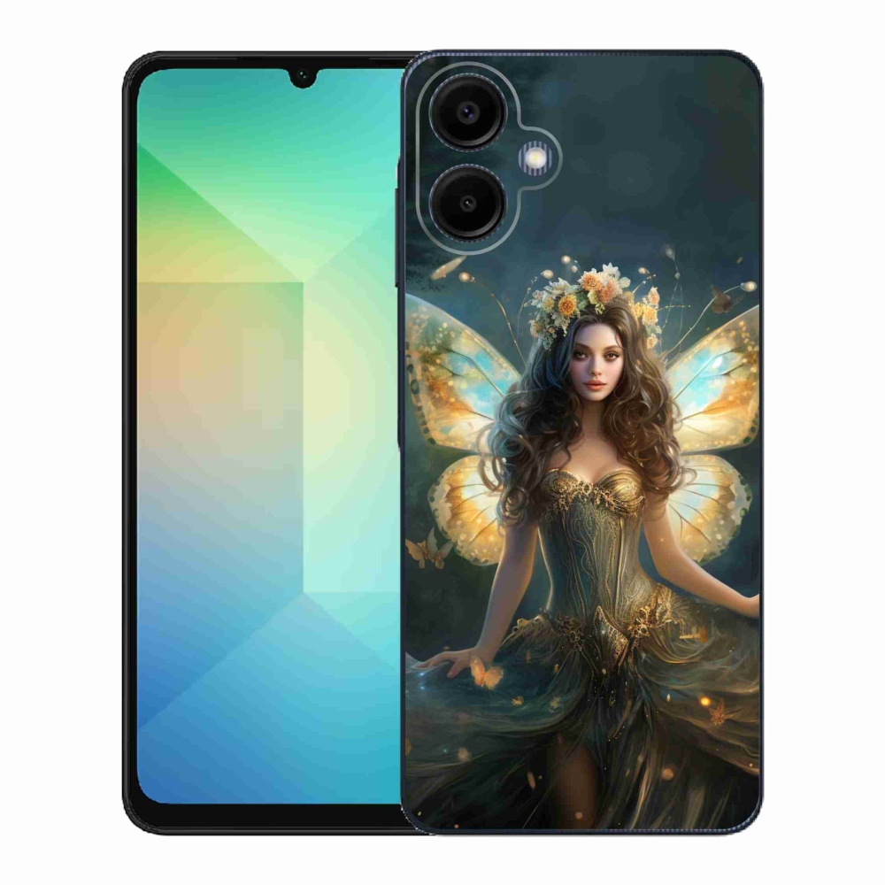 Gél borítás mmCase Samsung Galaxy A06 4G - pillangó nőhöz