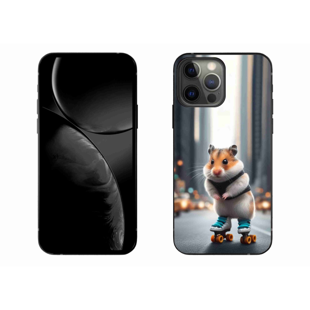 Zselés borítás mmCase iPhone 13 Pro Max 6.7 készülékhez - hörcsög a korcsolyán