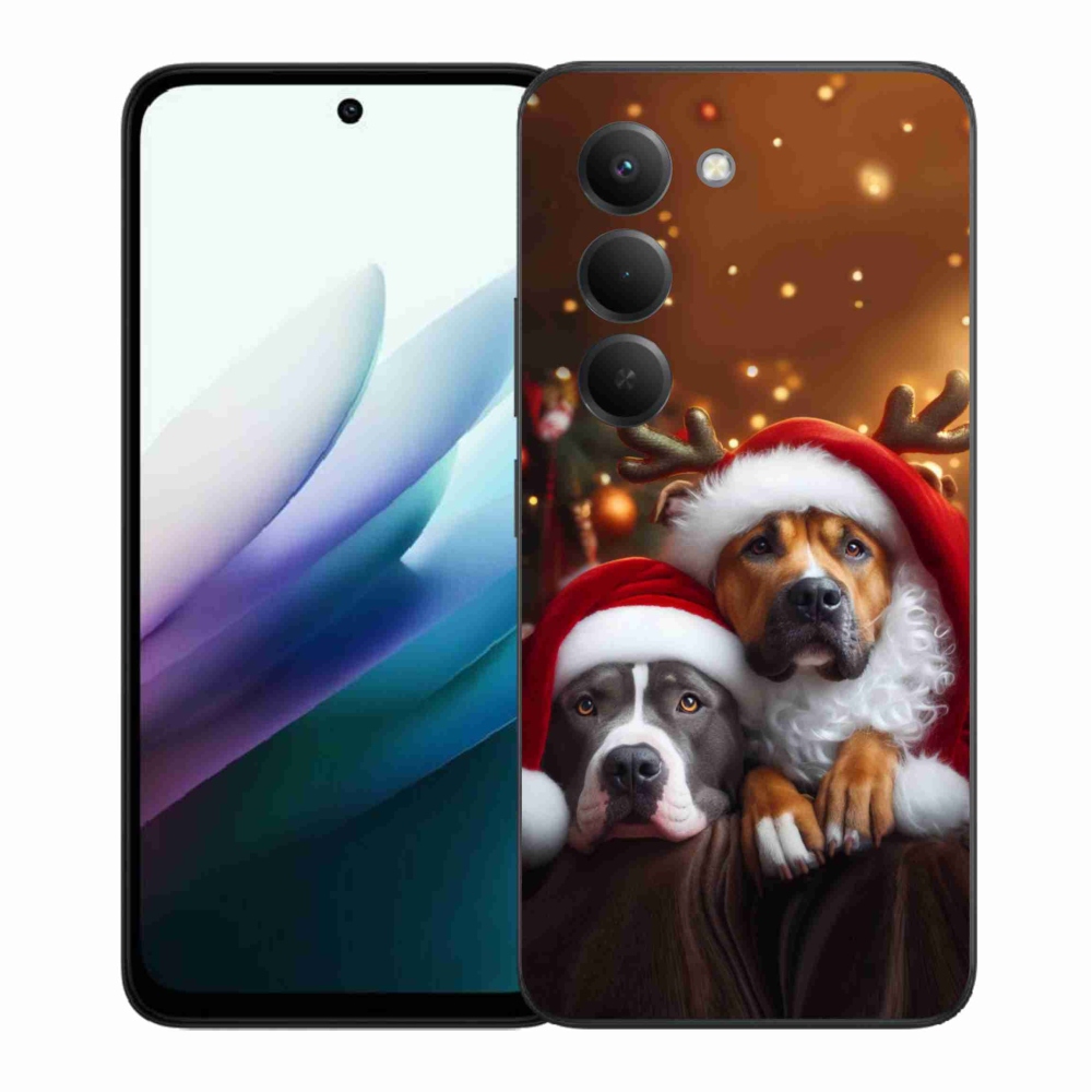 Gél borítás mmCase a Xiaomi Redmi 15 4G/5G (171mm) - Karácsonyi kutyák