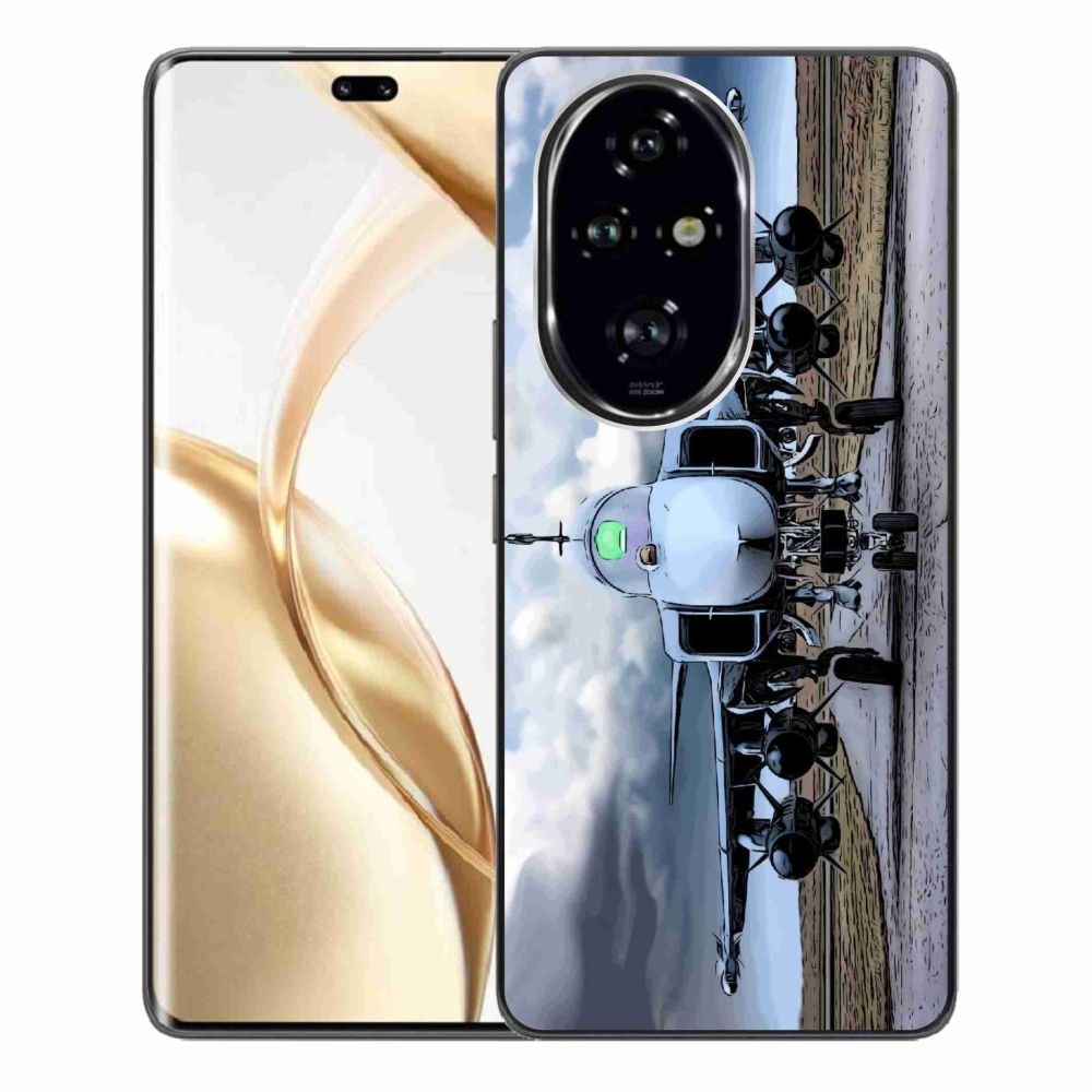 Zselés borítás mmCase a Honor 200 Pro 5G számára - katonai repülőgépek