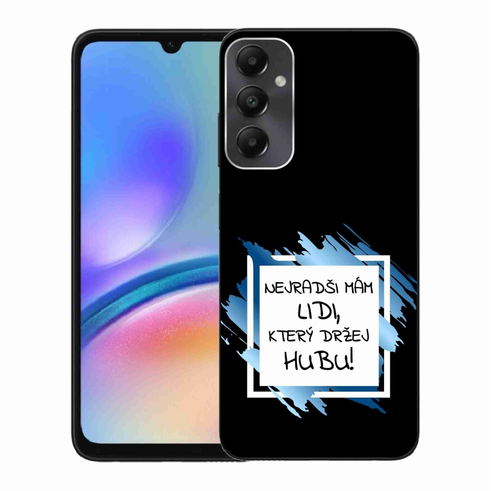 Gél borító mmCase Samsung Galaxy A05s készülékhez - vicces szöveg 7 fehér és fekete háttérrel