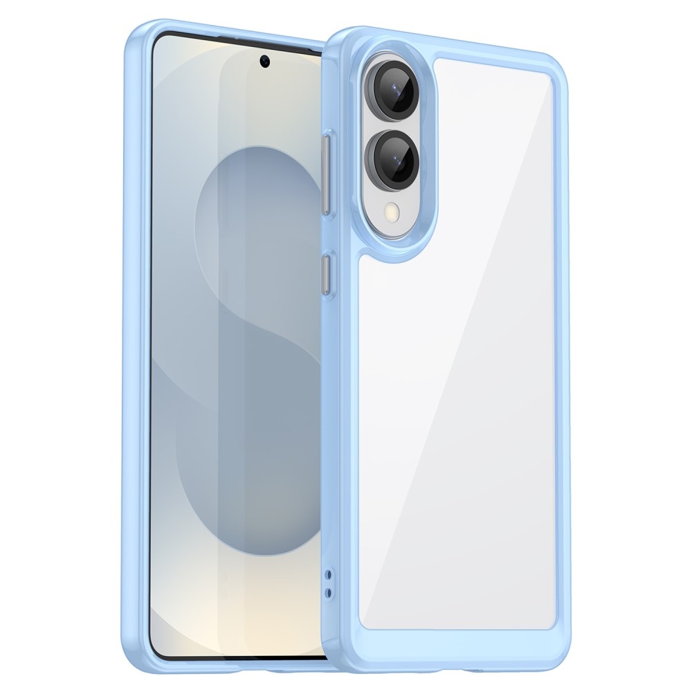 Gél tok kemény hátlappal Samsung Galaxy S25 Edge készülékhez - kék