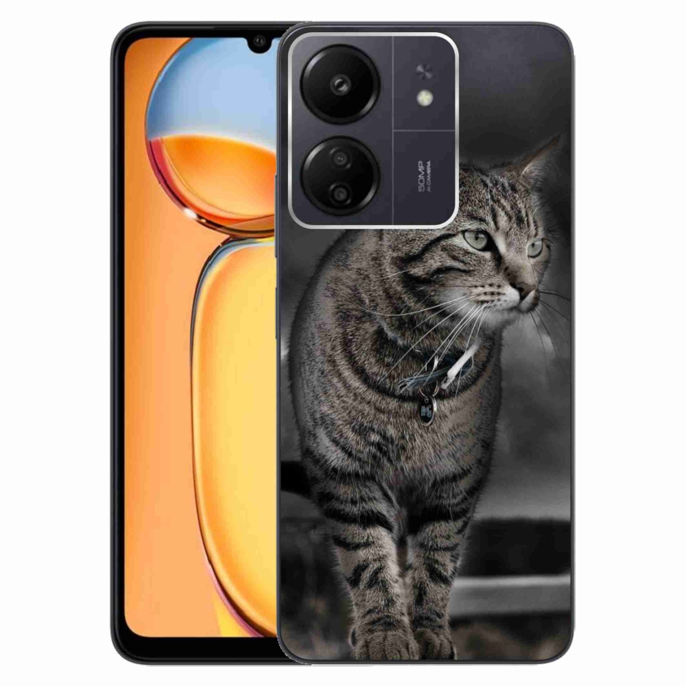 Gél borítás mmCase a Xiaomi Poco C65/Redmi 13C-hez - macska