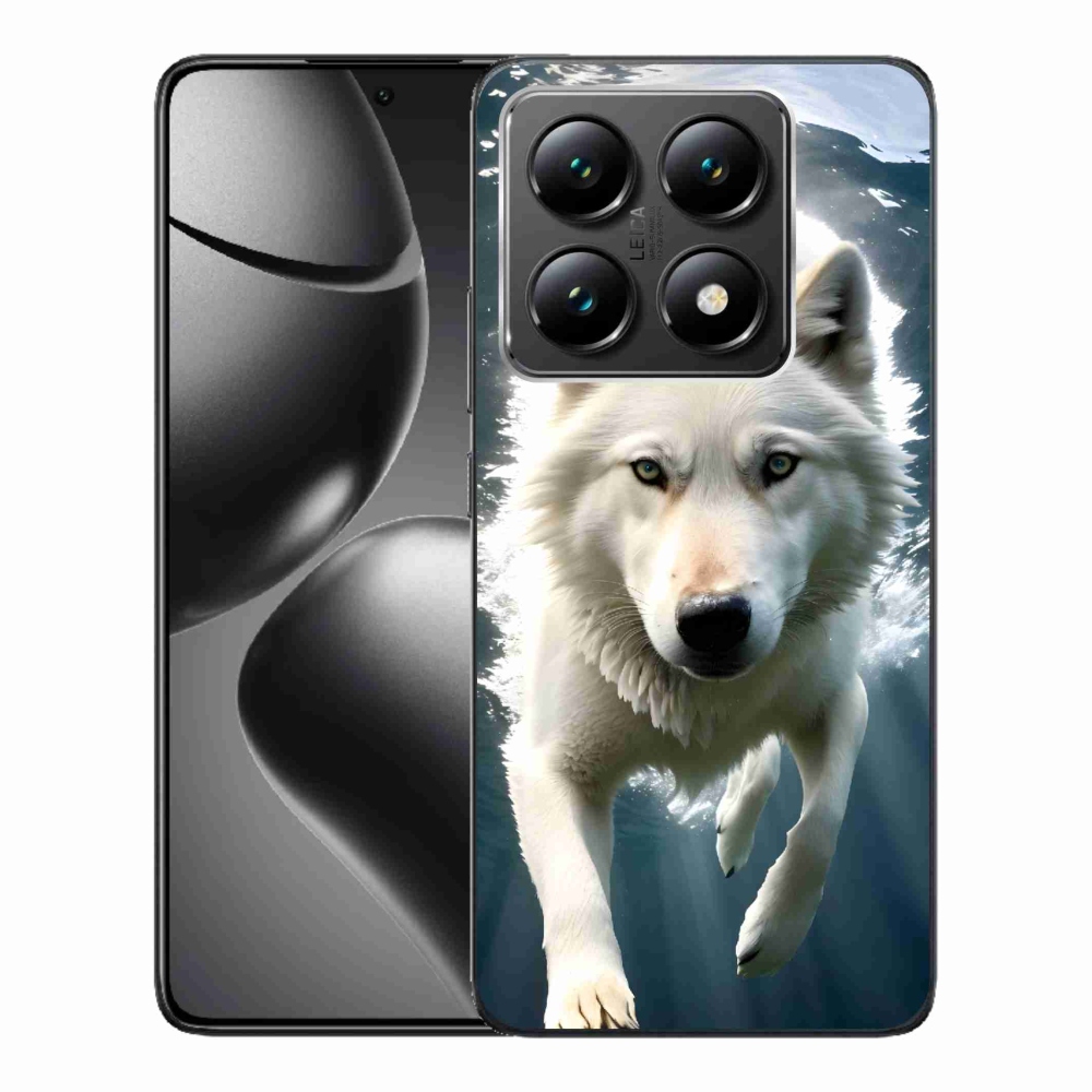 Gél borítás mmCase a Xiaomi 14T-hez - fehér farkas