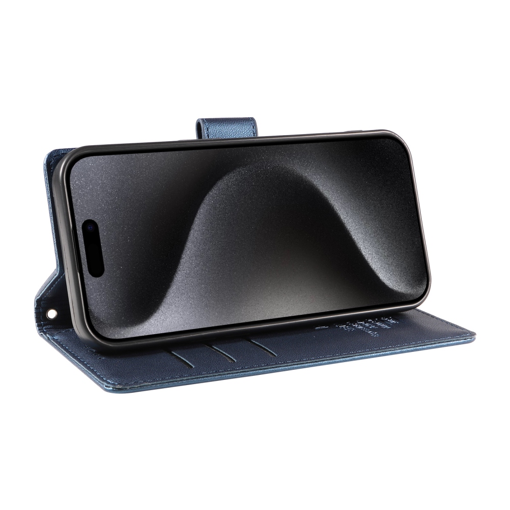 BTP könyvformájú tok iPhone 18 Pro Max/17 Pro Max-hoz – kék