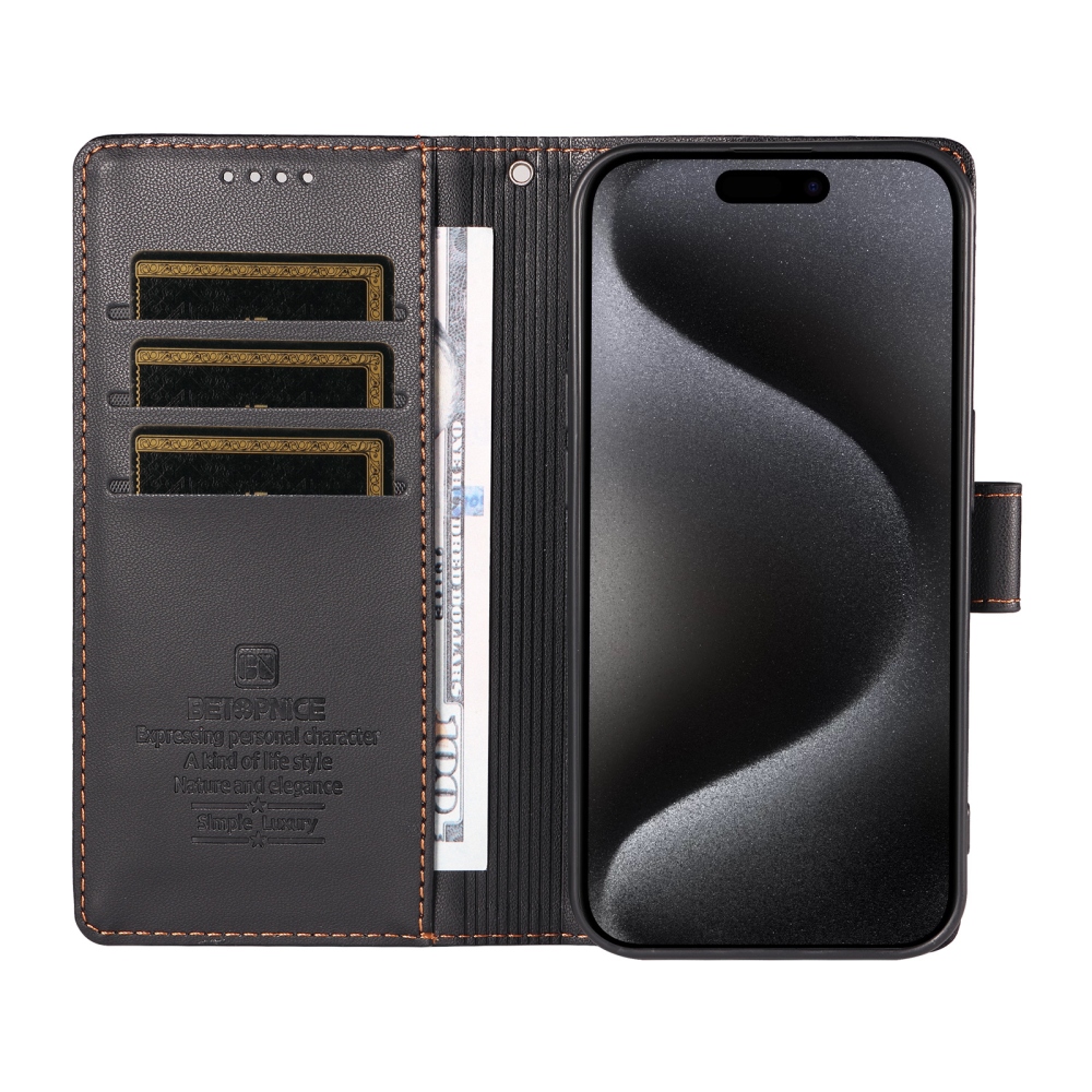BTP könyvformájú tok a Vivo V70 Lite 5G-hez – fekete