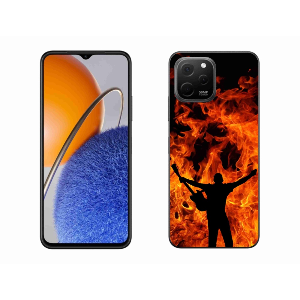 Gél borítás mmCase a Huawei Nova Y61-en - zenész és tűz