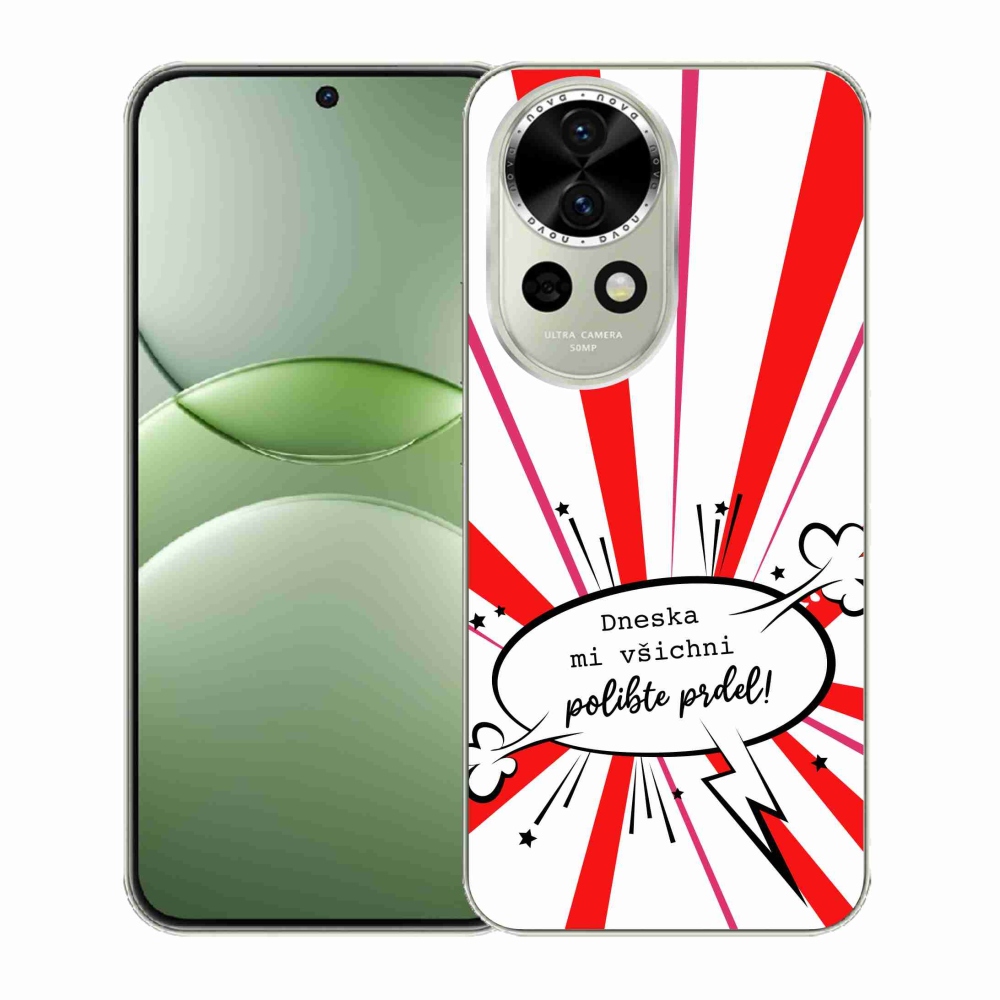 Gél borító mmCase a Huawei Nova 13 5G számára - vicces szöveg 15 fehér háttérrel