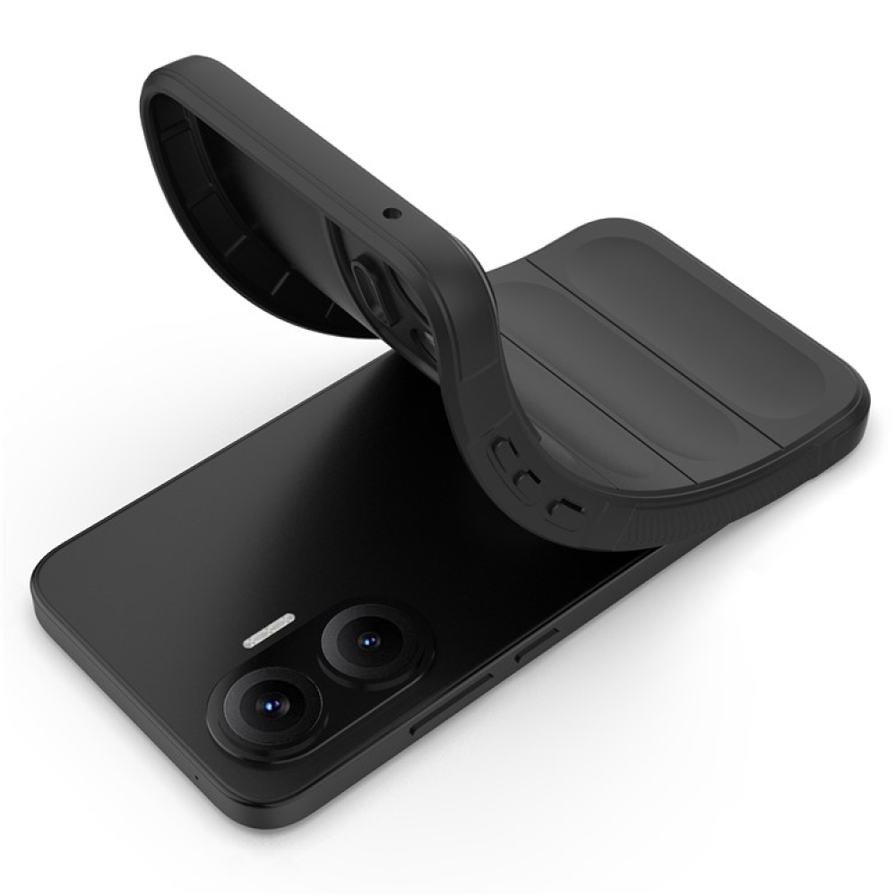 Rugg tartós zselés tok Xiaomi Poco F7 5G - fekete