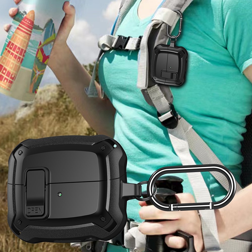 Buckles strapabíró tok a Samsung Galaxy Buds3 Pro/Buds3 készülékekhez – fekete