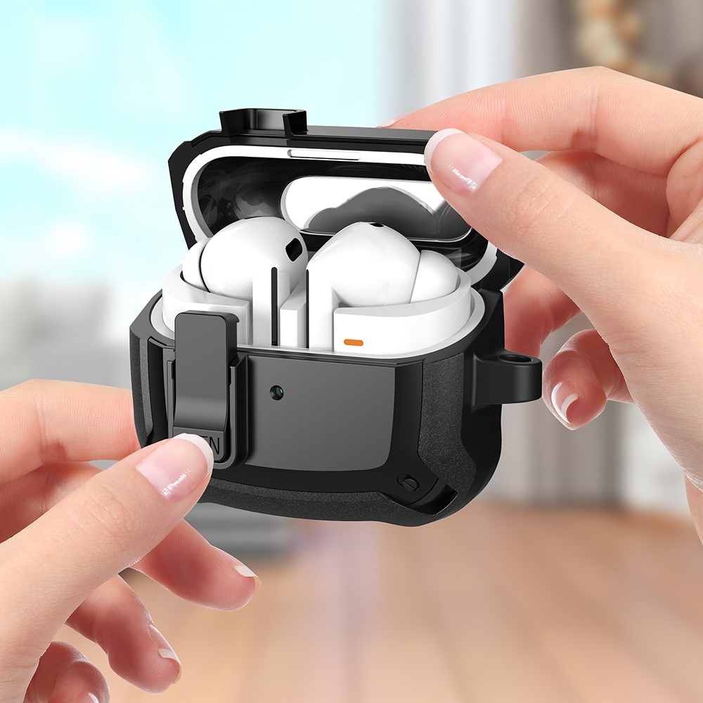 Buckles strapabíró tok a Samsung Galaxy Buds3 Pro/Buds3 készülékekhez – fekete