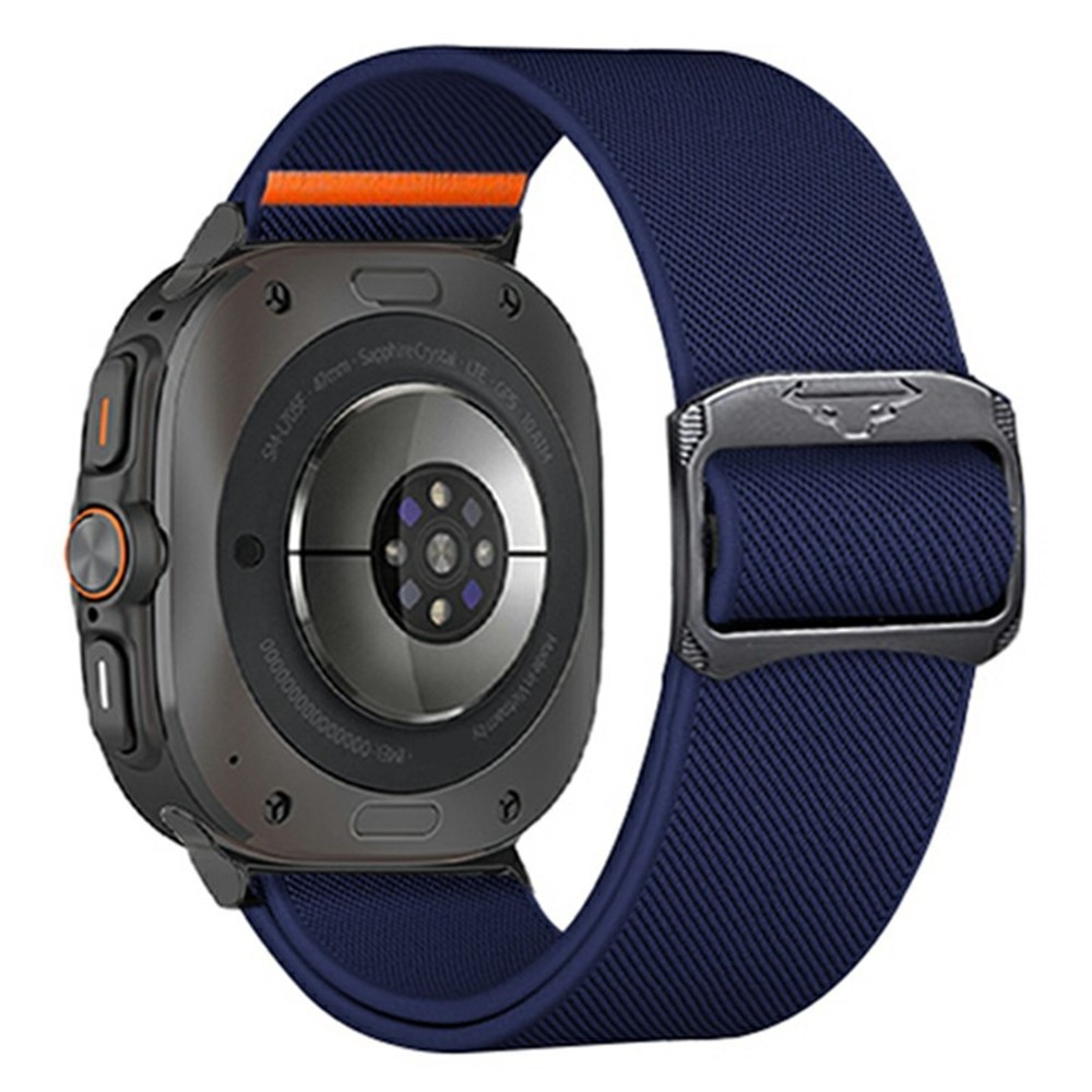 Bull nylon rugalmas szíj a Samsung Galaxy Watch Ultra (2025) 47 mm-es modellhez – kék