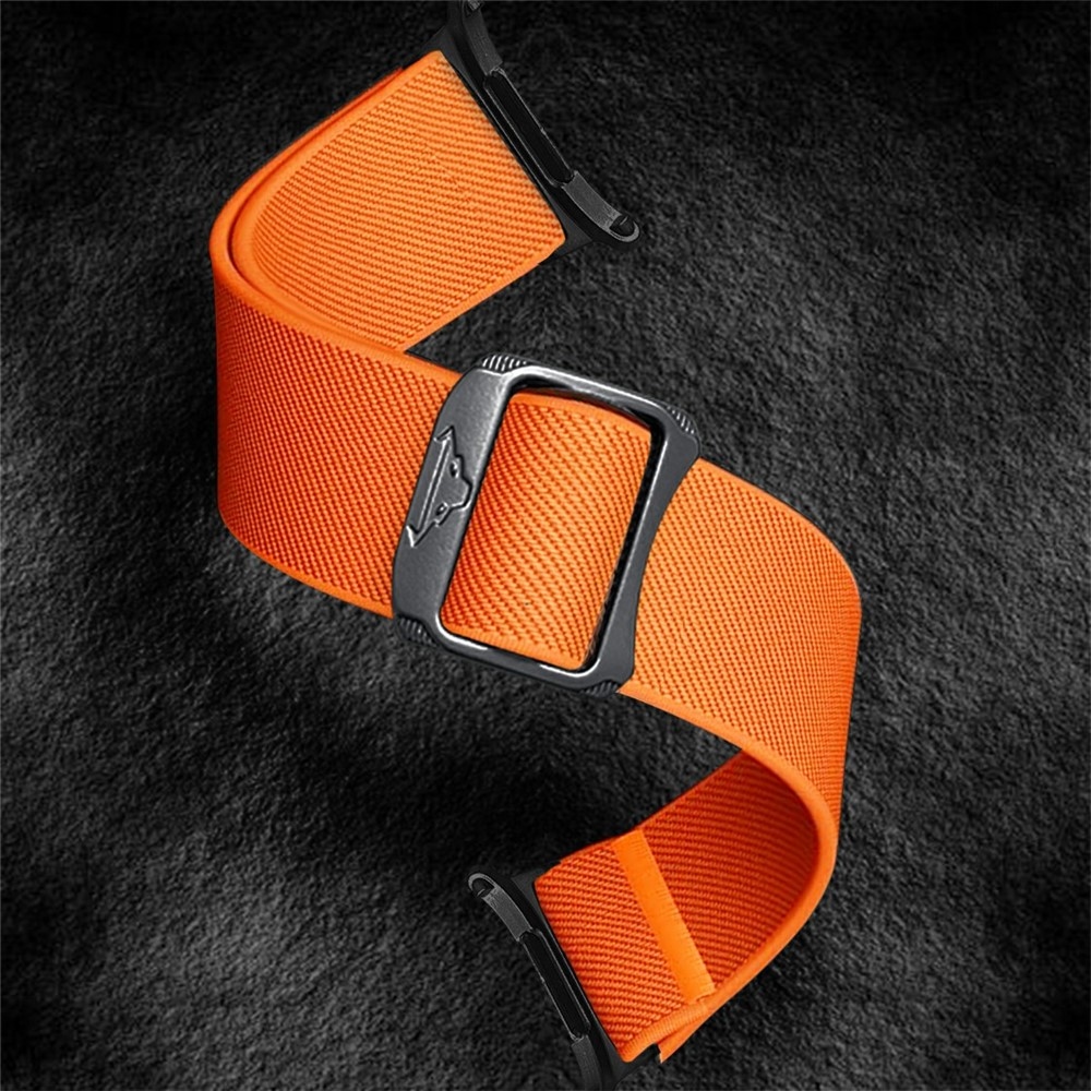 Bull nylon rugalmas szíj a Samsung Galaxy Watch Ultra (2025) 47 mm-es modellhez – narancssárga