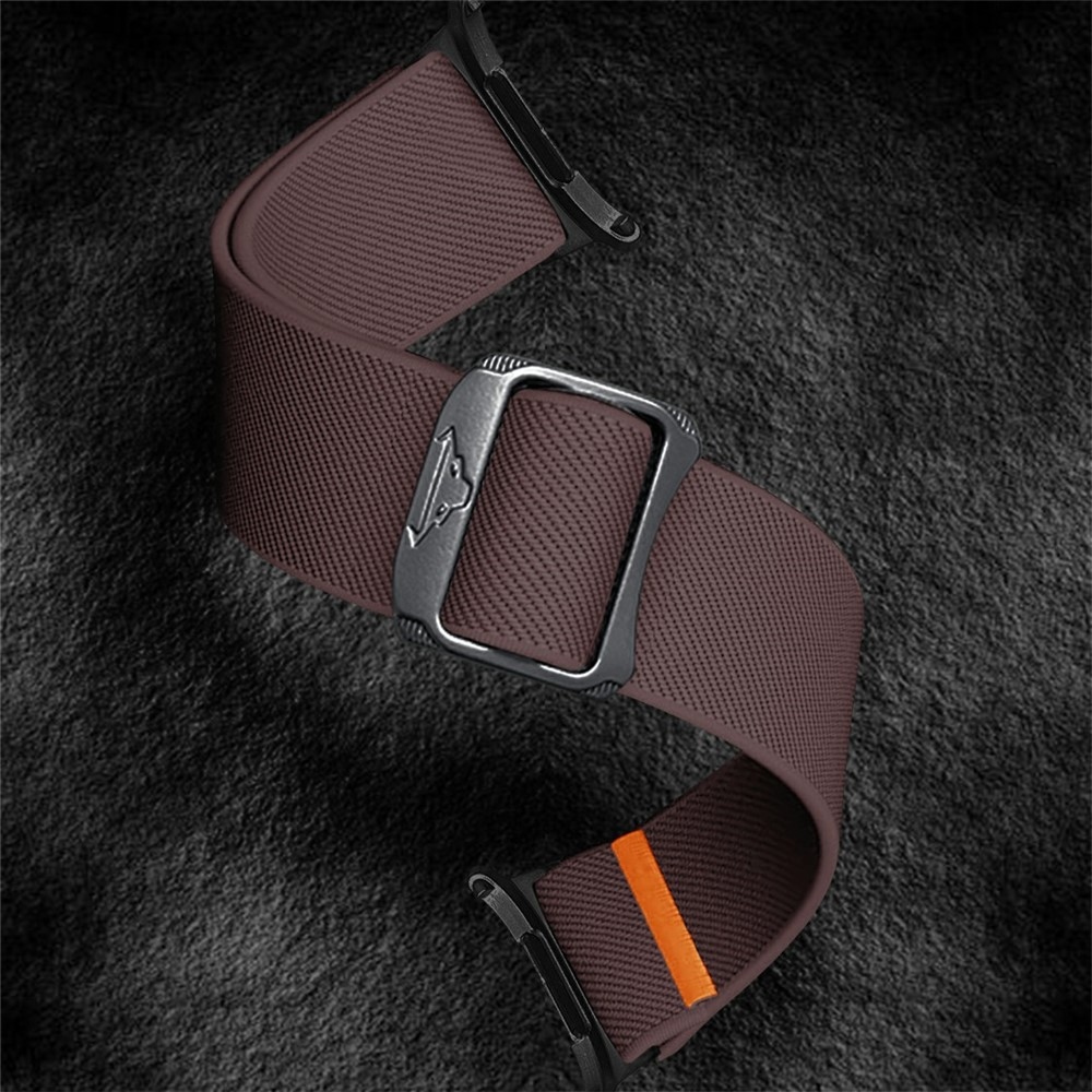 Bull nylon rugalmas szíj a Samsung Galaxy Watch Ultra (2025) 47 mm-es modellhez – bordó