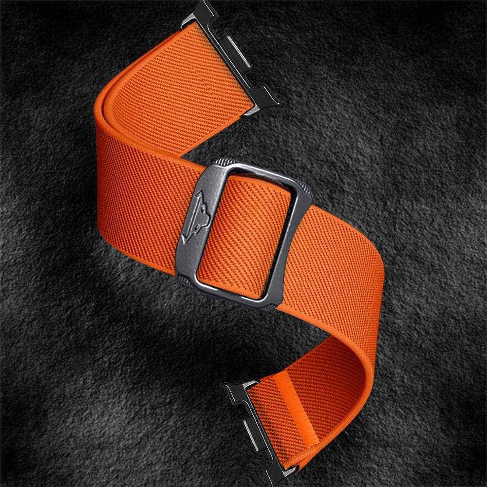 Bull nylon rugalmas szíj a Samsung Galaxy Watch8 Classic 46 mm-es/Watch8 44 mm-es/40 mm-es modellekhez – narancssárga