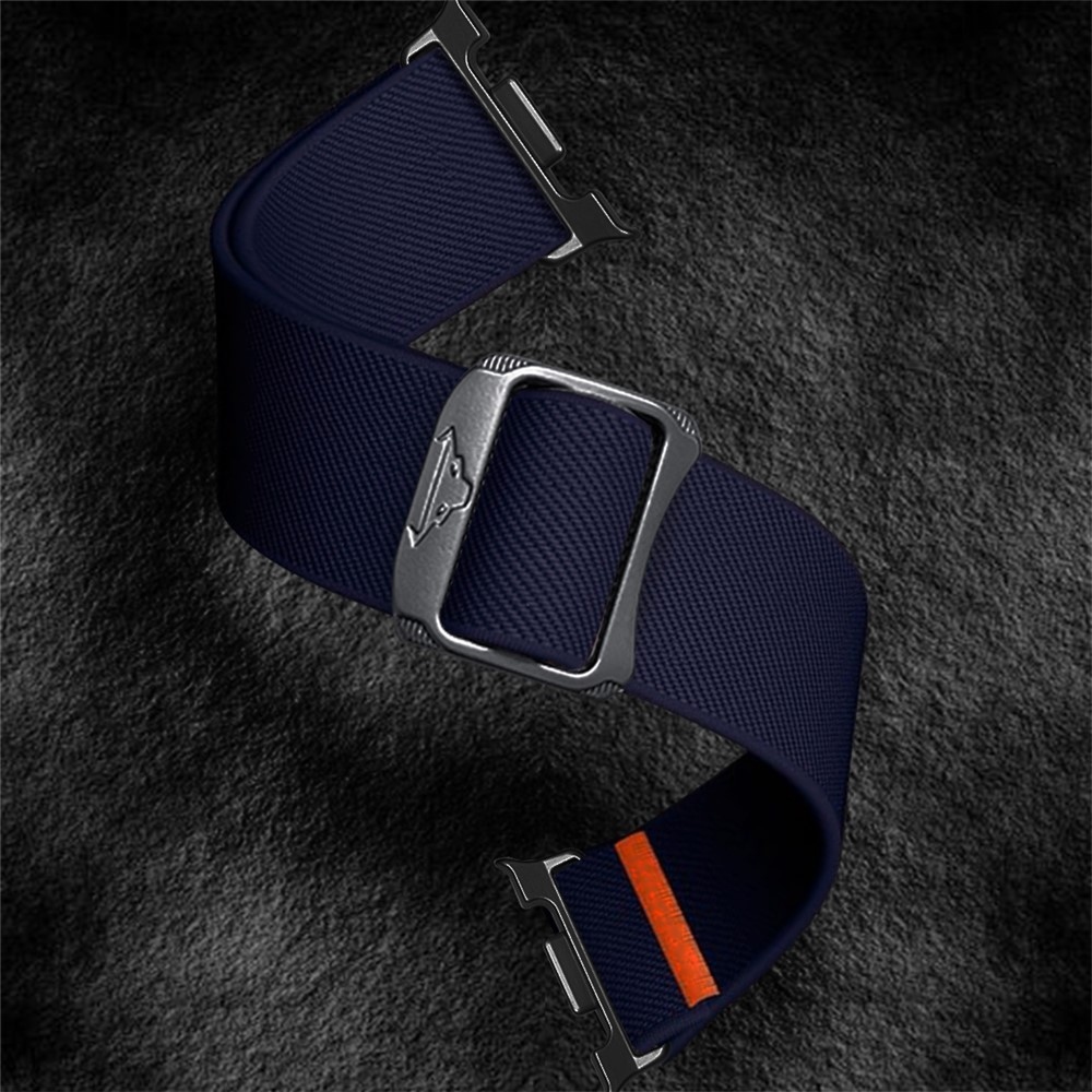 Bull nylon rugalmas szíj a Samsung Galaxy Watch8 Classic 46 mm-es/Watch8 44 mm-es/40 mm-es modellekhez – sötétkék