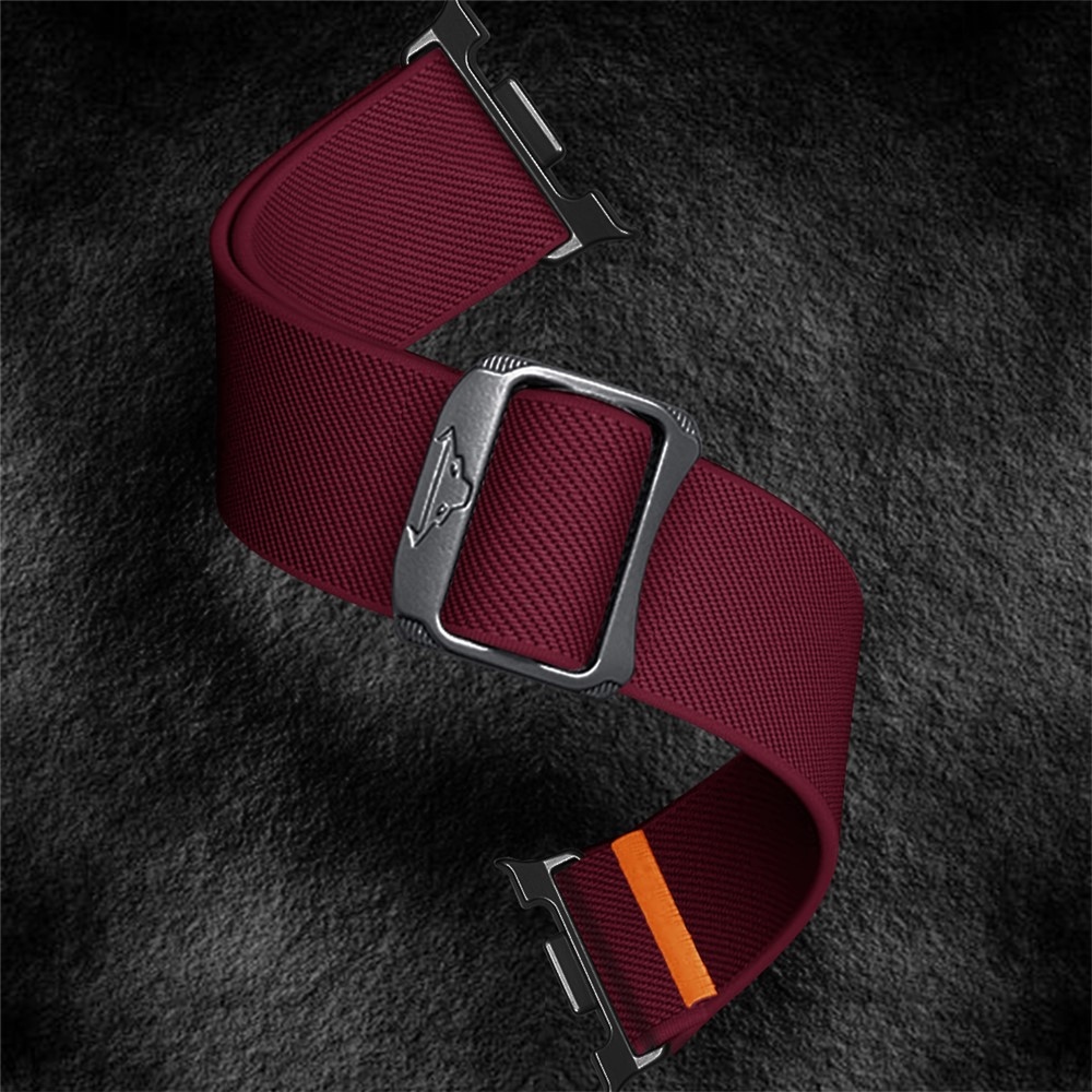 Bull nylon rugalmas szíj a Samsung Galaxy Watch8 Classic 46 mm-es/Watch8 44 mm-es/40 mm-es modellekhez – bordó