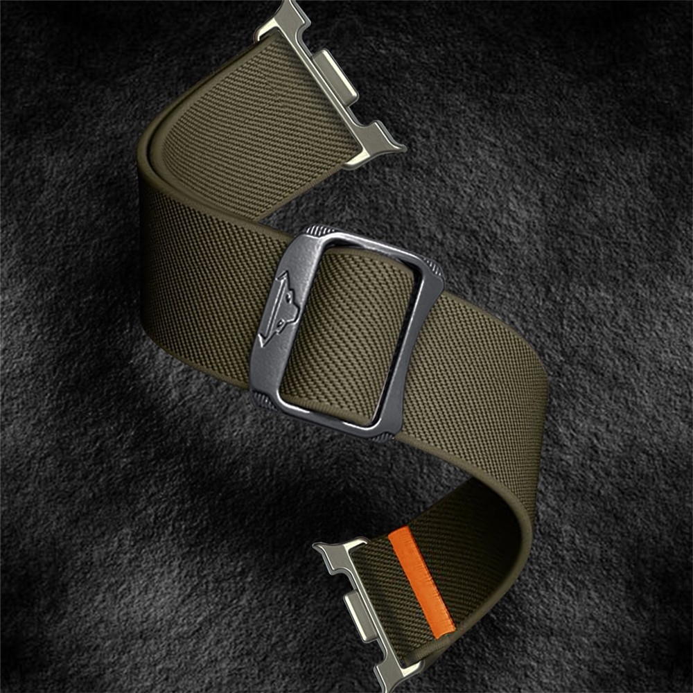 Bull nylon rugalmas szíj a Samsung Galaxy Watch8 Classic 46 mm-es/Watch8 44 mm-es/40 mm-es modellekhez – zöld