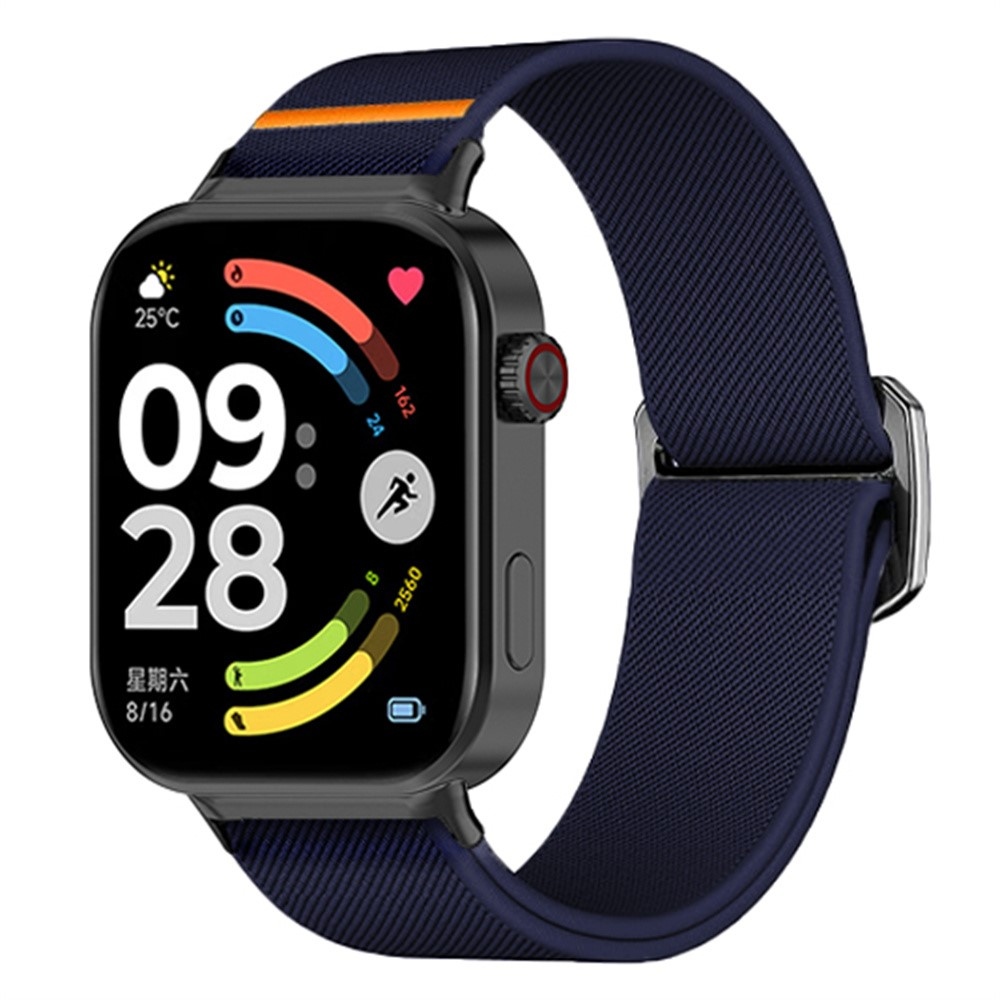 Bull nylon rugalmas karkötő a Xiaomi Smart Band 10 Pro/9 Pro/8 Pro/Redmi Watch 6/5/4 modellekhez – kék