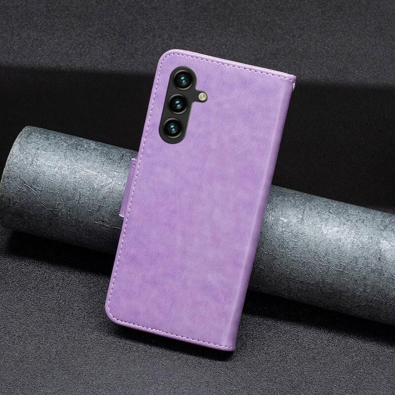 Pillangó könyv tok Samsung Galaxy A14 4G/5G készülékhez - lila